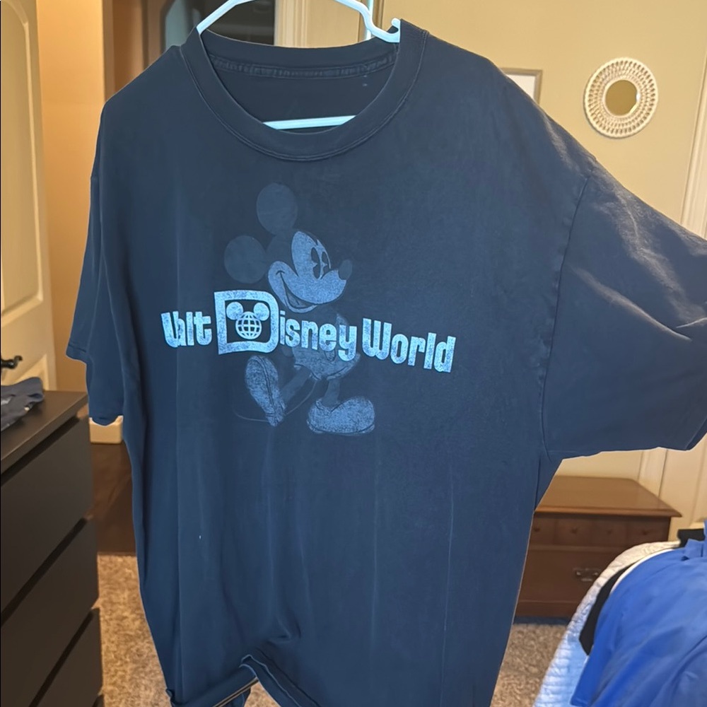 Disney Blue Short Sleeve Tee with Classic Graphics
